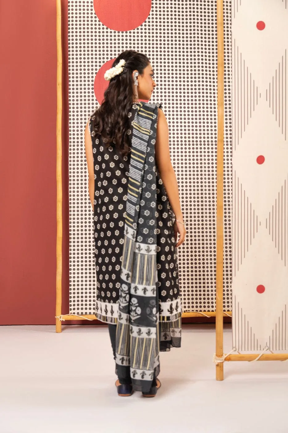 3 Pc Printed Embroidered Dobby Lawn Suit With Printed Dupatta