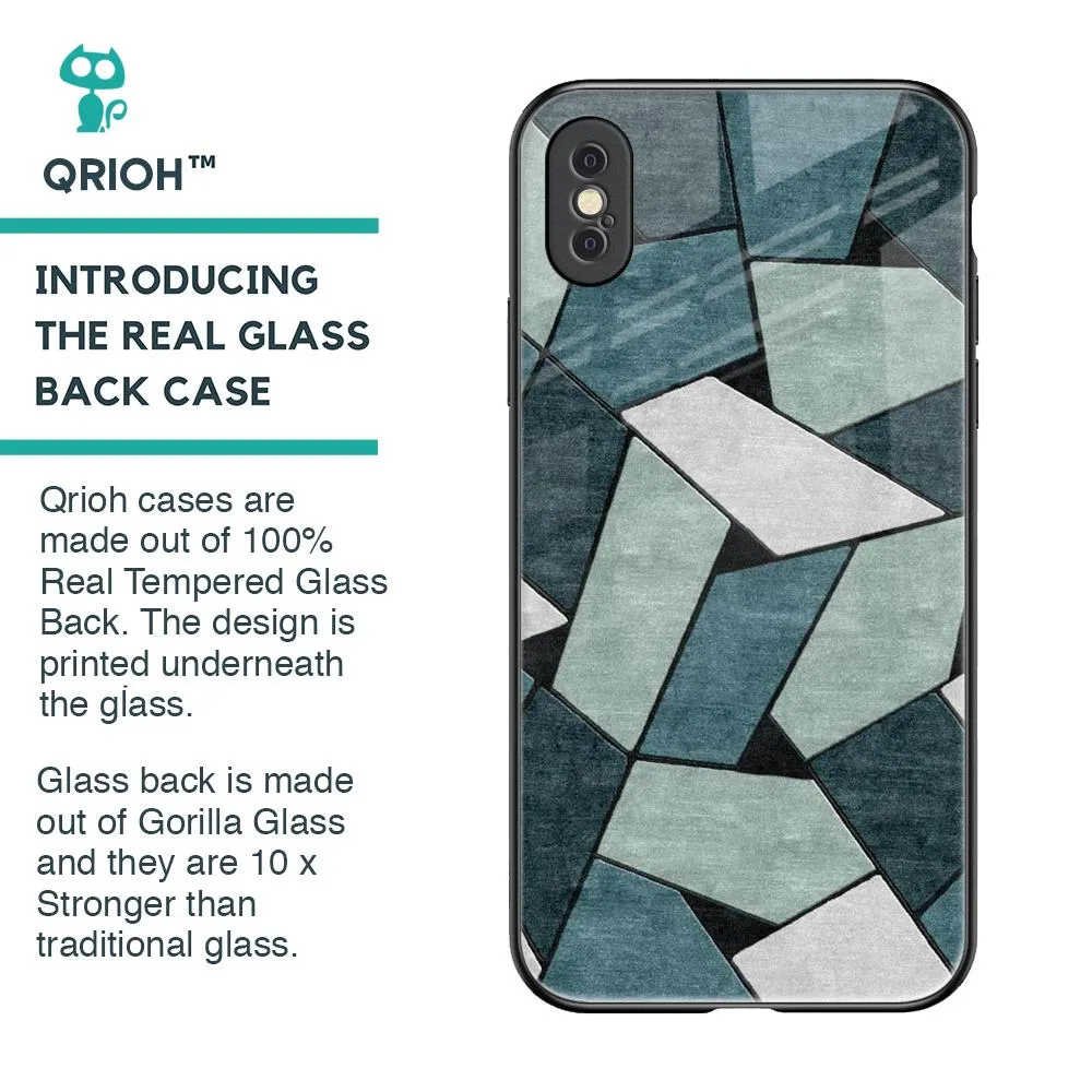 Abstact Tiles Glass Case for iPhone XS