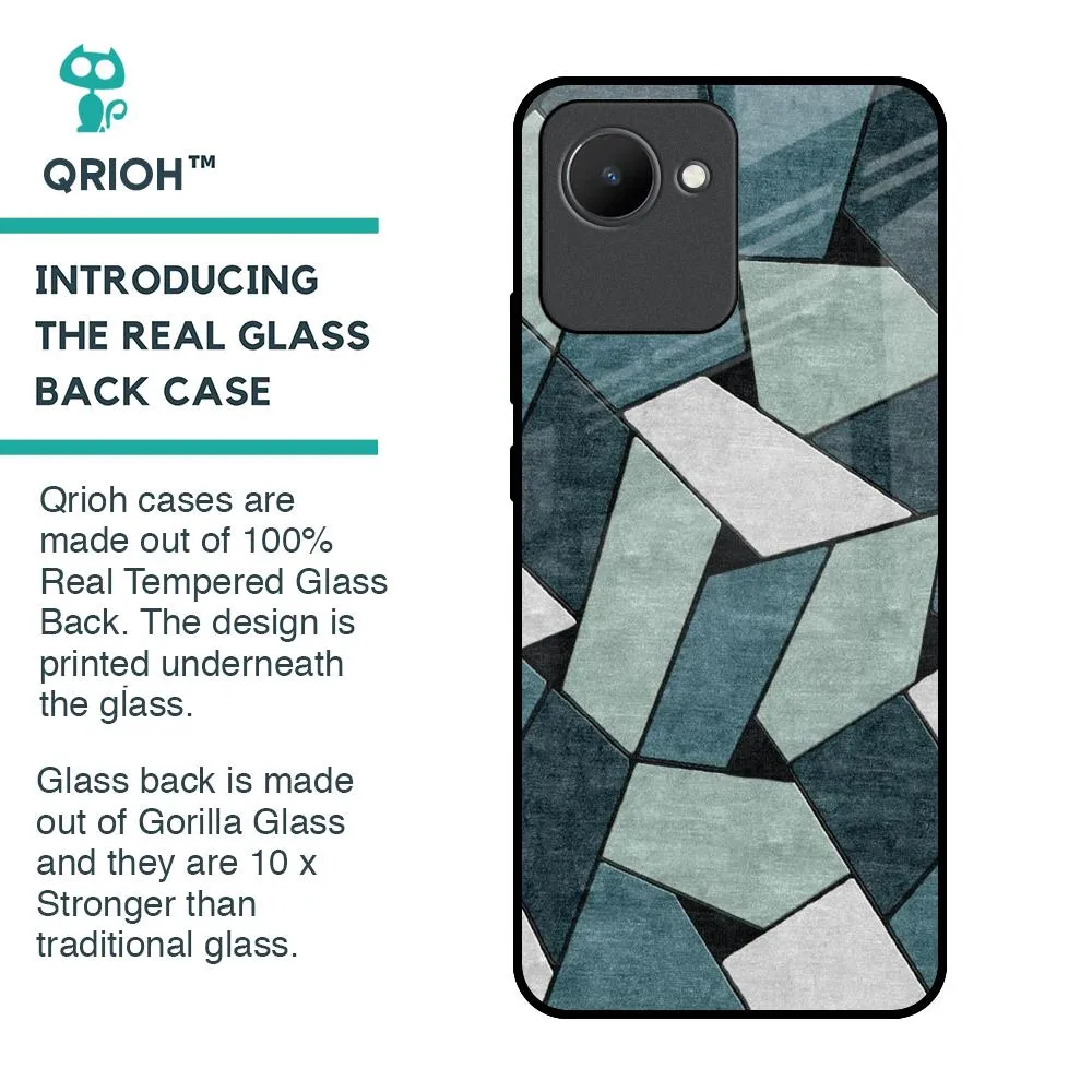 Abstact Tiles Glass Case for Realme C30