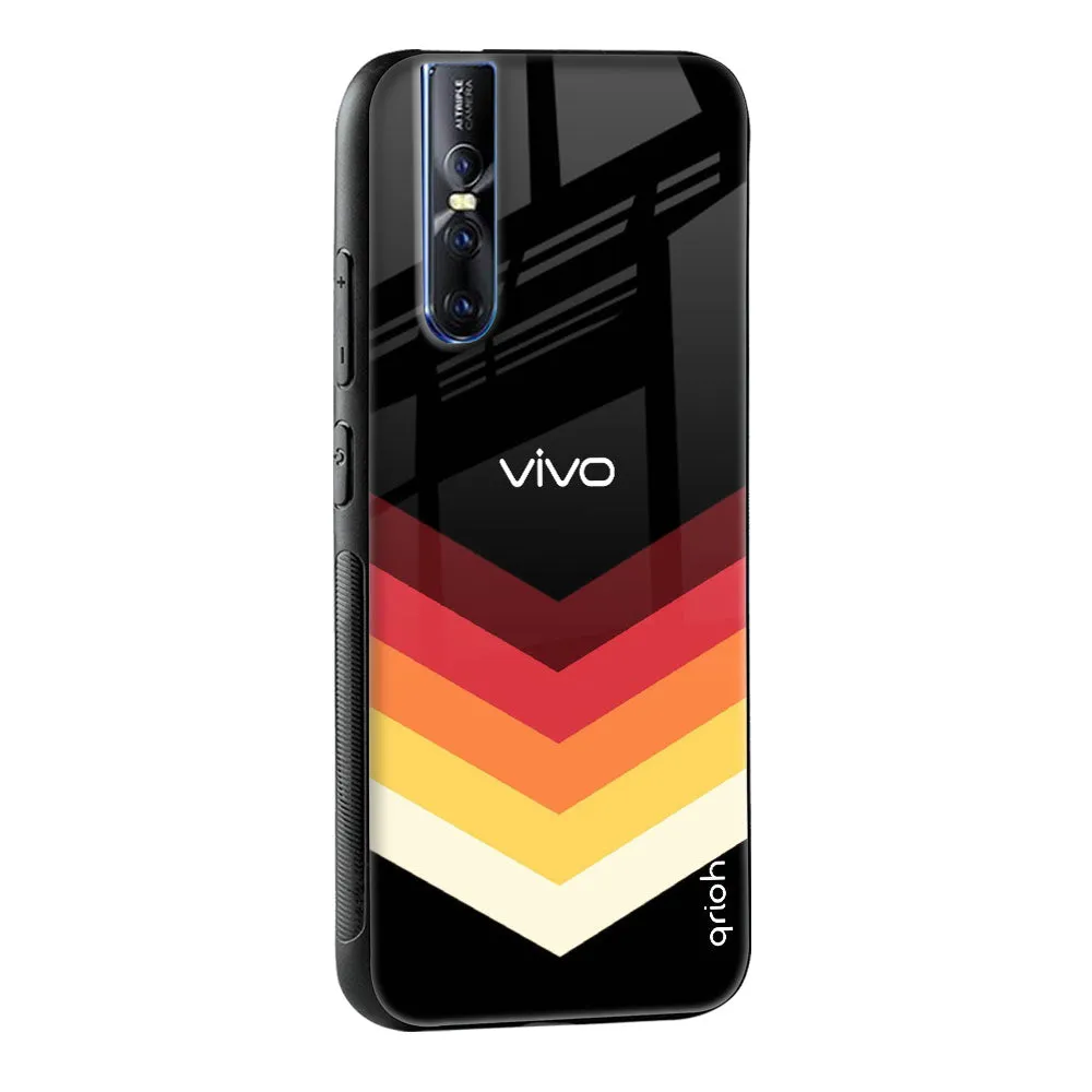 Abstract Arrow Pattern Glass Case For iQOO 9 Pro