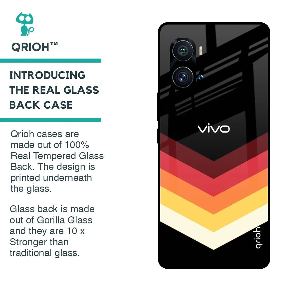 Abstract Arrow Pattern Glass Case For iQOO 9 Pro