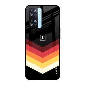 Abstract Arrow Pattern Glass Case For OnePlus Nord N20 SE