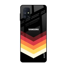 Abstract Arrow Pattern Glass Case For Samsung Galaxy M51