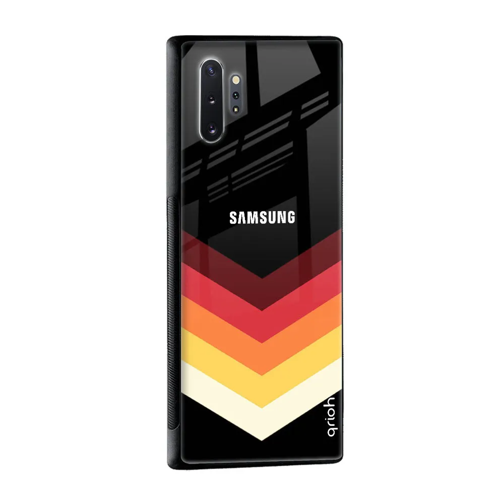 Abstract Arrow Pattern Glass Case For Samsung Galaxy M52 5G