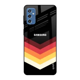 Abstract Arrow Pattern Glass Case For Samsung Galaxy M52 5G