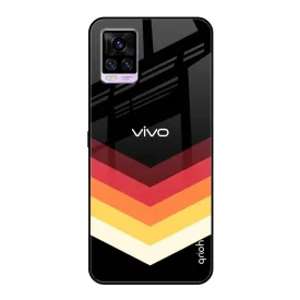 Abstract Arrow Pattern Glass Case For Vivo V20