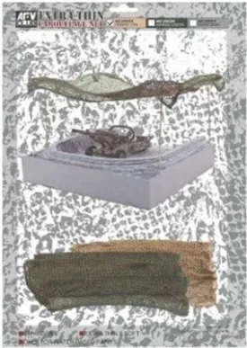 AFV Club Military 1/35 Die Cut Camouflage Net Snow Grey