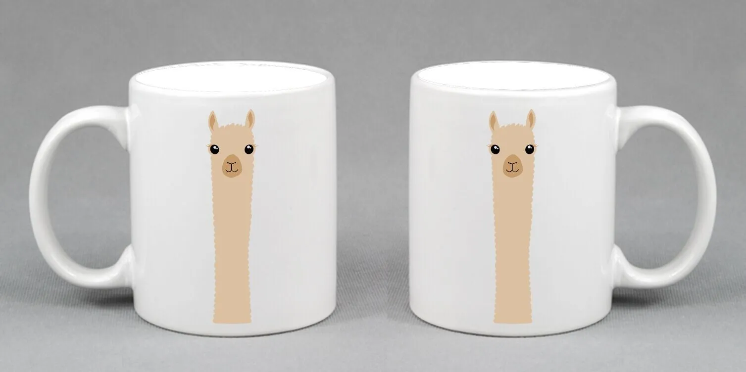 Alpaca Watching Coffee Mug