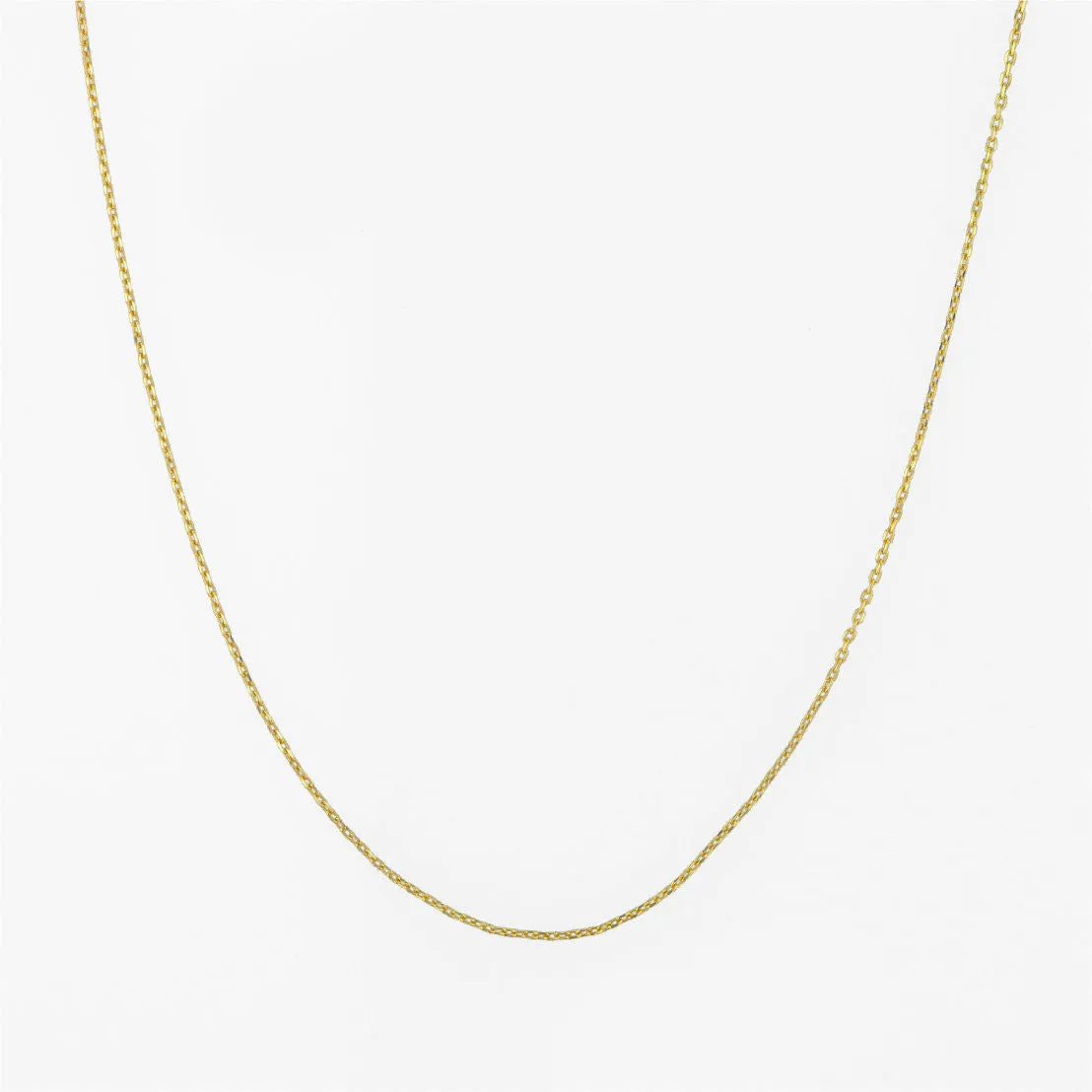 Anchor chain Sparkle 18K Gold Necklace