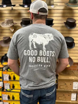 Anderson Bean Heather Grey "Good Boots No Bull" Tee