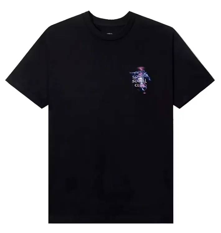 Anti Social Social Club Bolt From The Blue T-shirt Black