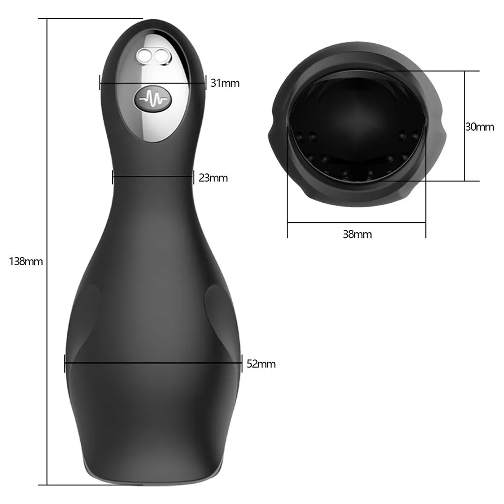 Aphrodisia Head Pleaser Vibrating Silicone Penis Stroker