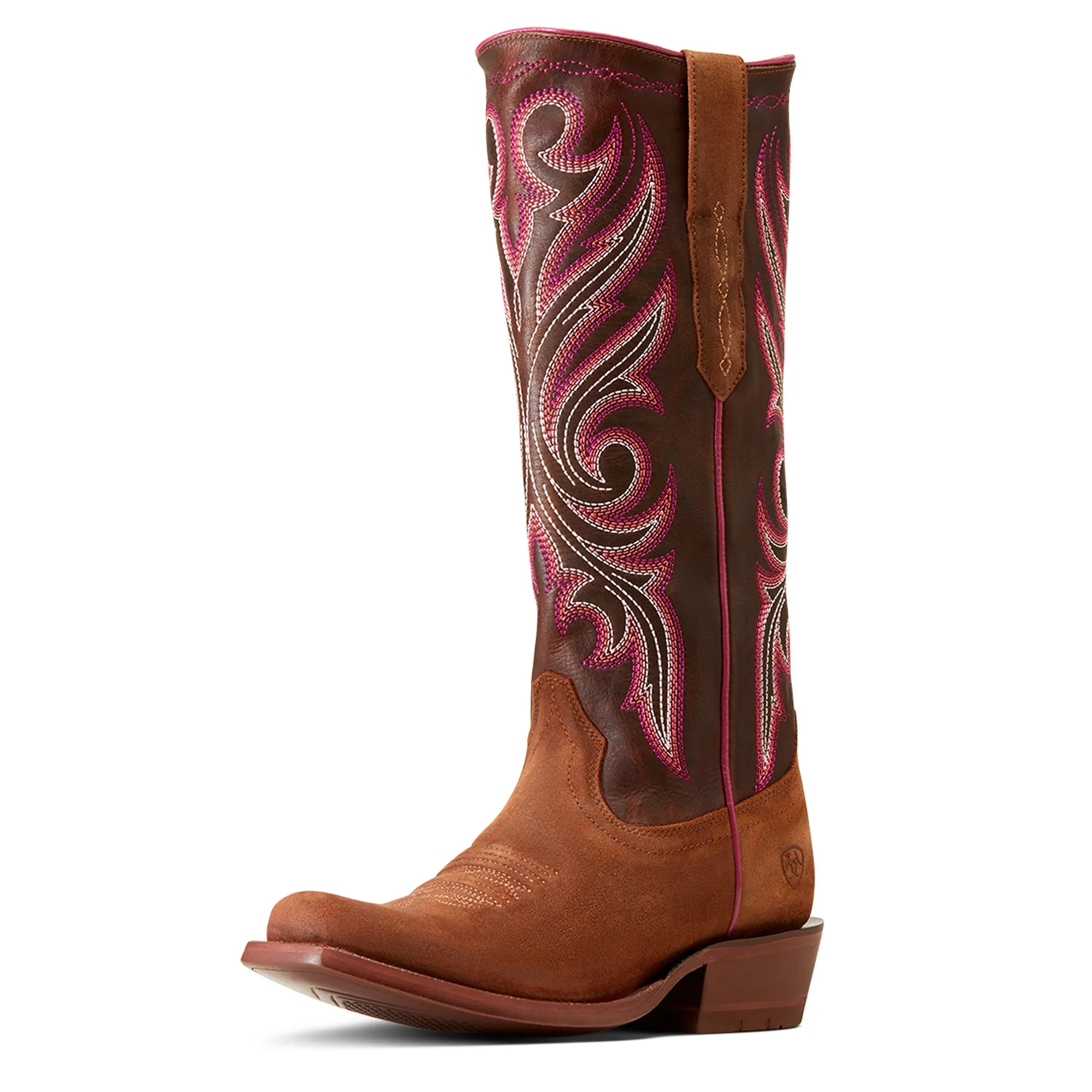 Ariat Ladies 10047044 Futurity Starlight Stretch Fit Western Boots in Terracotta Roughout