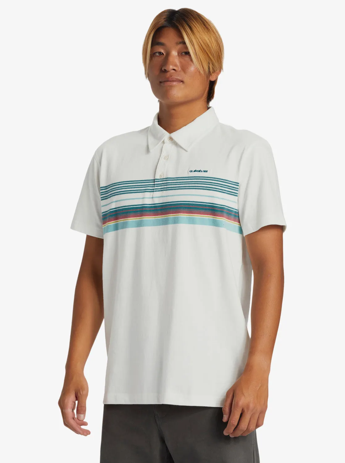 Banner Polo Shirt - Snow White Banner Ss Polo