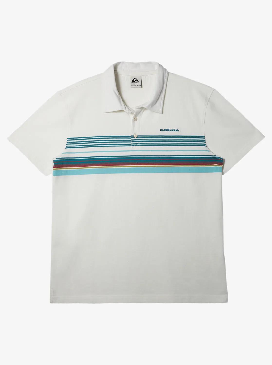 Banner Polo Shirt - Snow White Banner Ss Polo