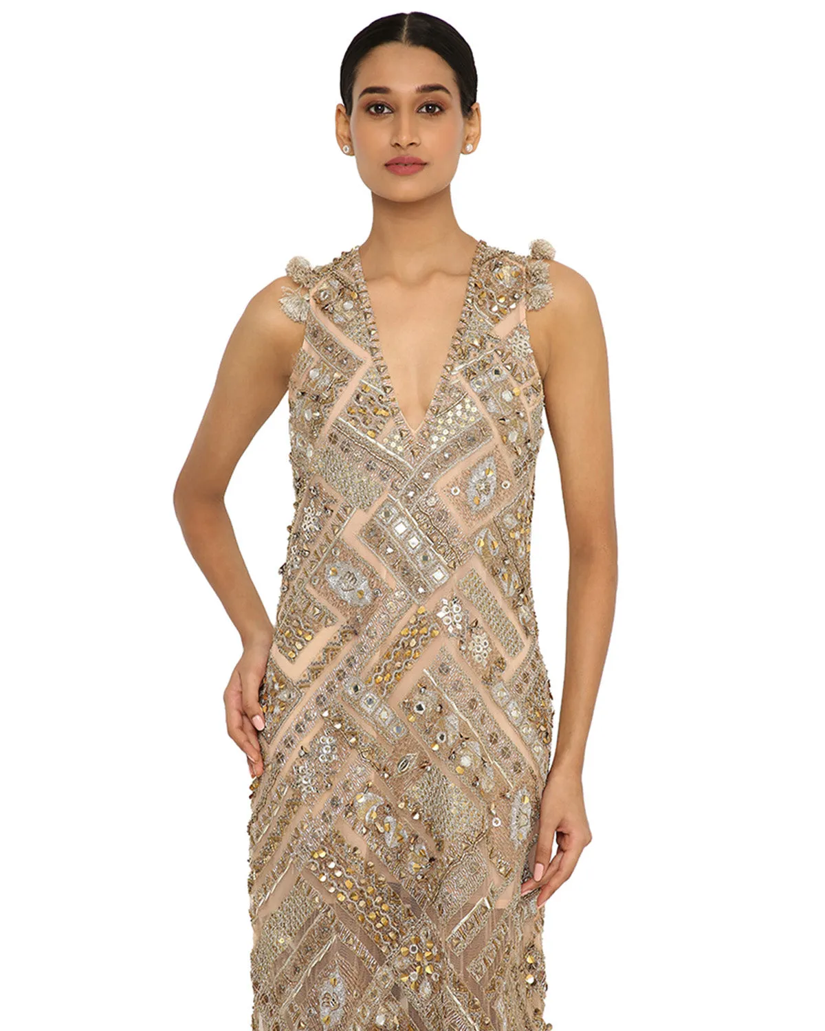 Beige Nubia Gown