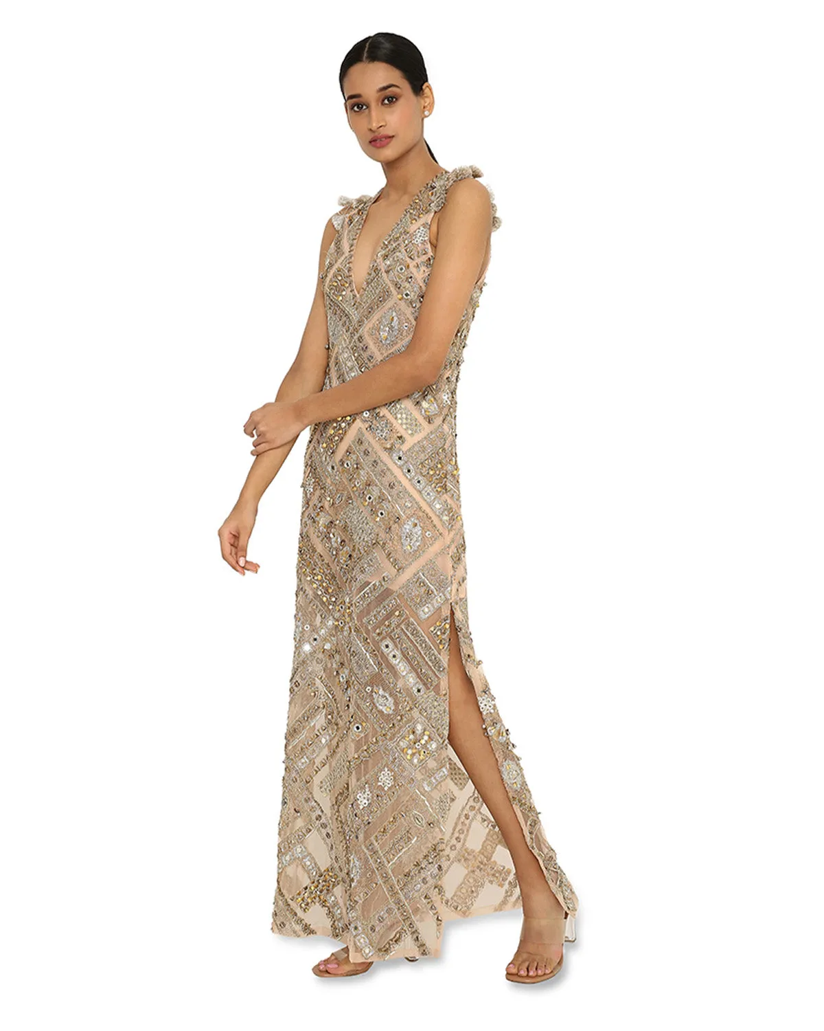 Beige Nubia Gown