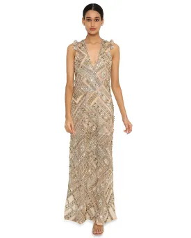 Beige Nubia Gown