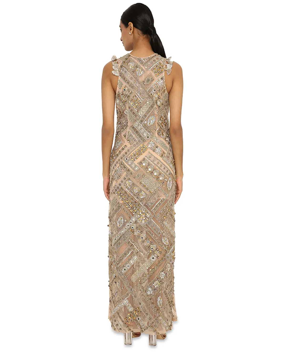 Beige Nubia Gown