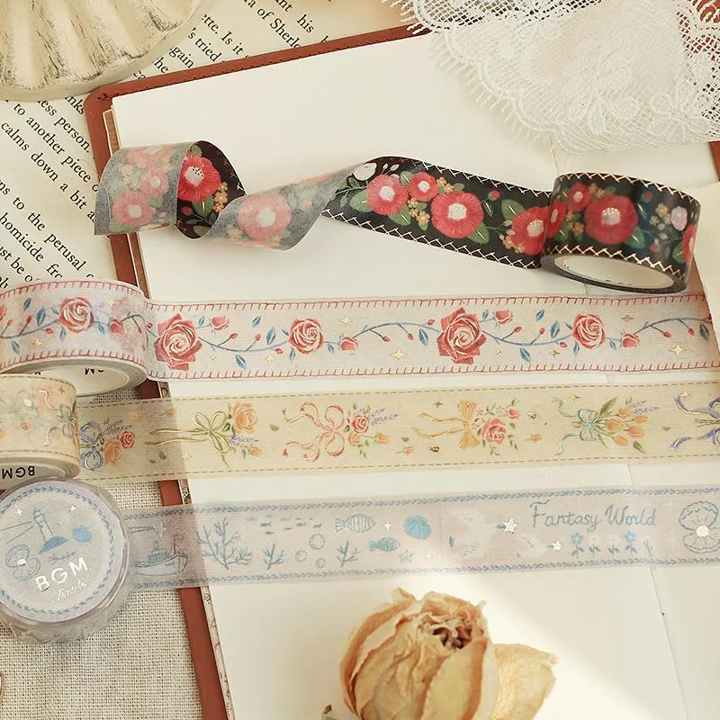 BGM Embroidered Ribbon Fantasy World Washi Tape