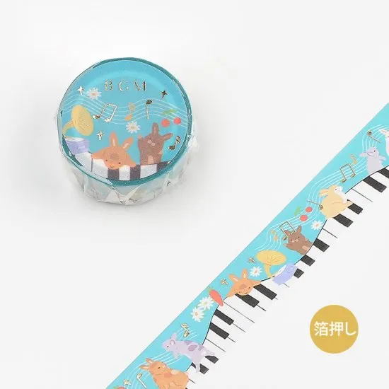 BGM Piano Meeting Washi Tape