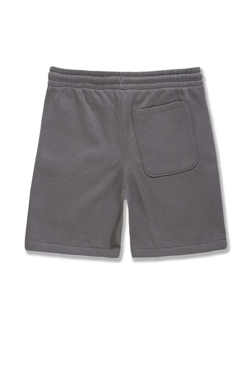 Big Men's Retro Paradise Tonal Shorts (Charcoal)