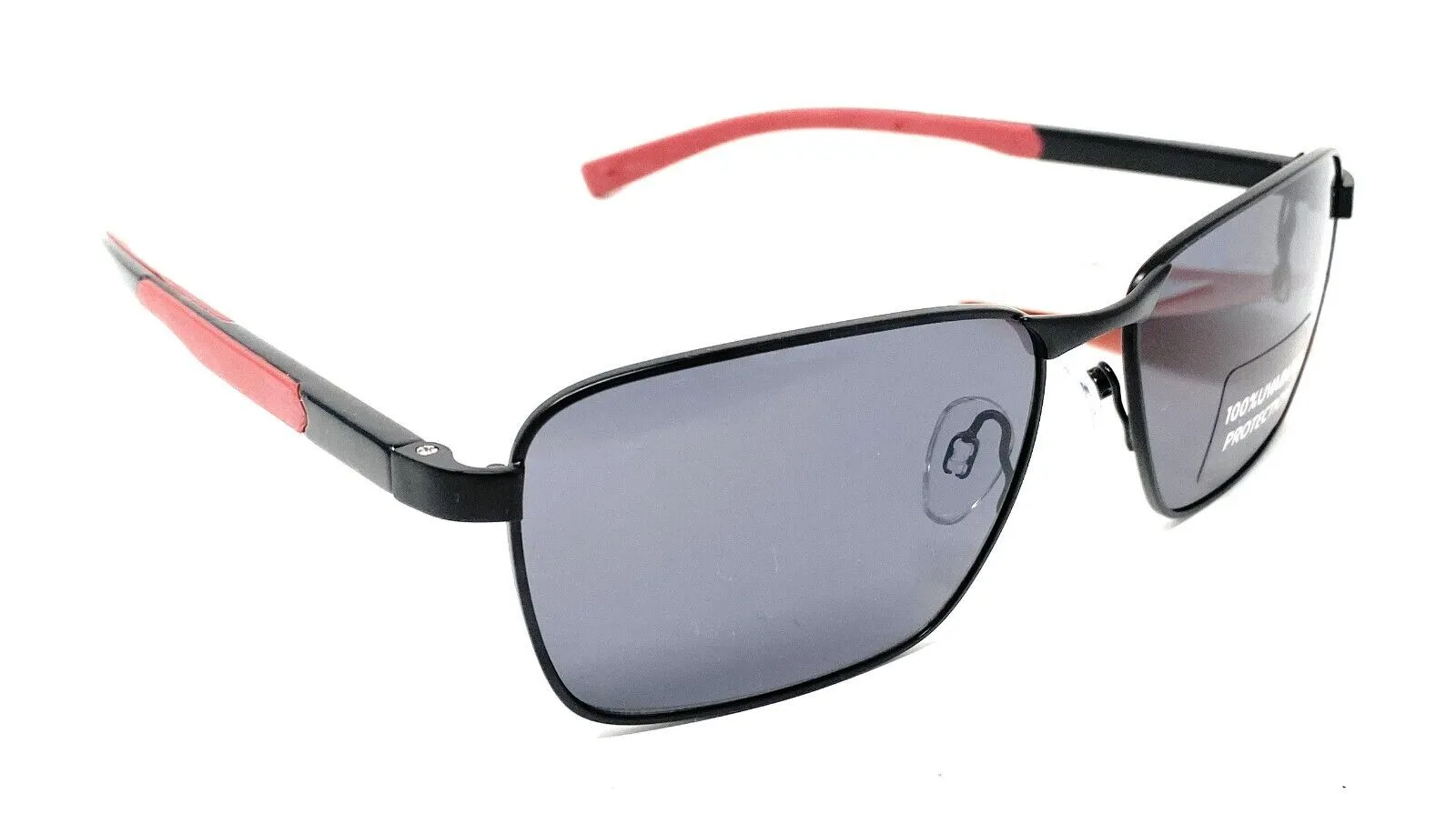 Boots Men's Active Sunglasses Black Frames Red Arms 118J