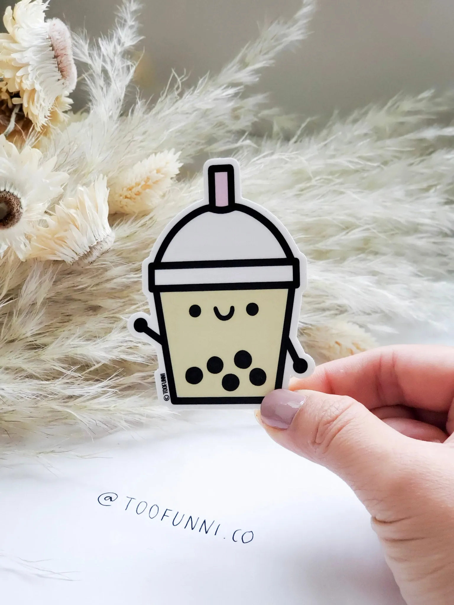 BUBBLE TEA PINK - Vinyl Sticker