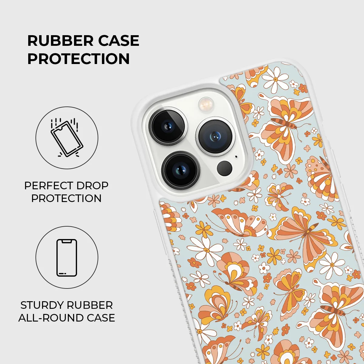 Butterfly Effect Rubber Phone Case