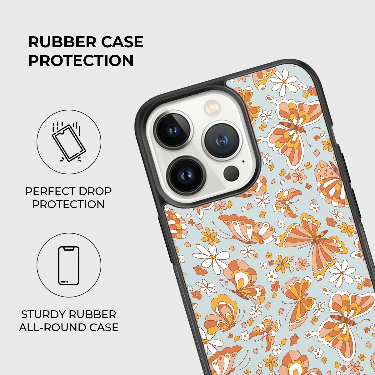 Butterfly Effect Rubber Phone Case