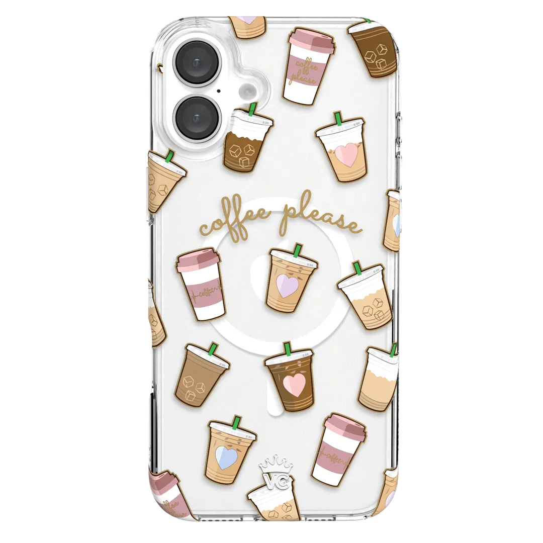 Coffee First iPhone Clear Case