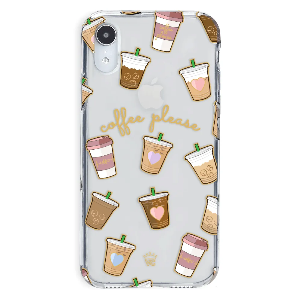 Coffee First iPhone Clear Case