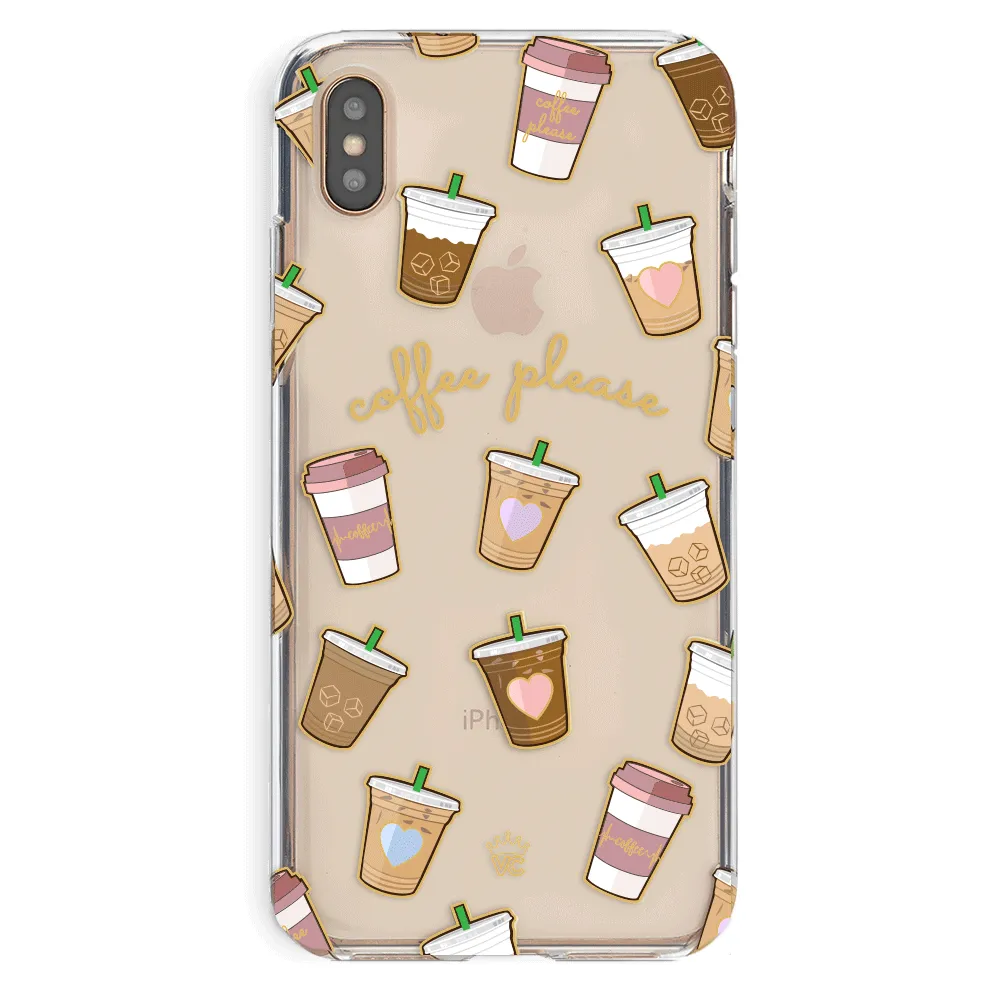 Coffee First iPhone Clear Case