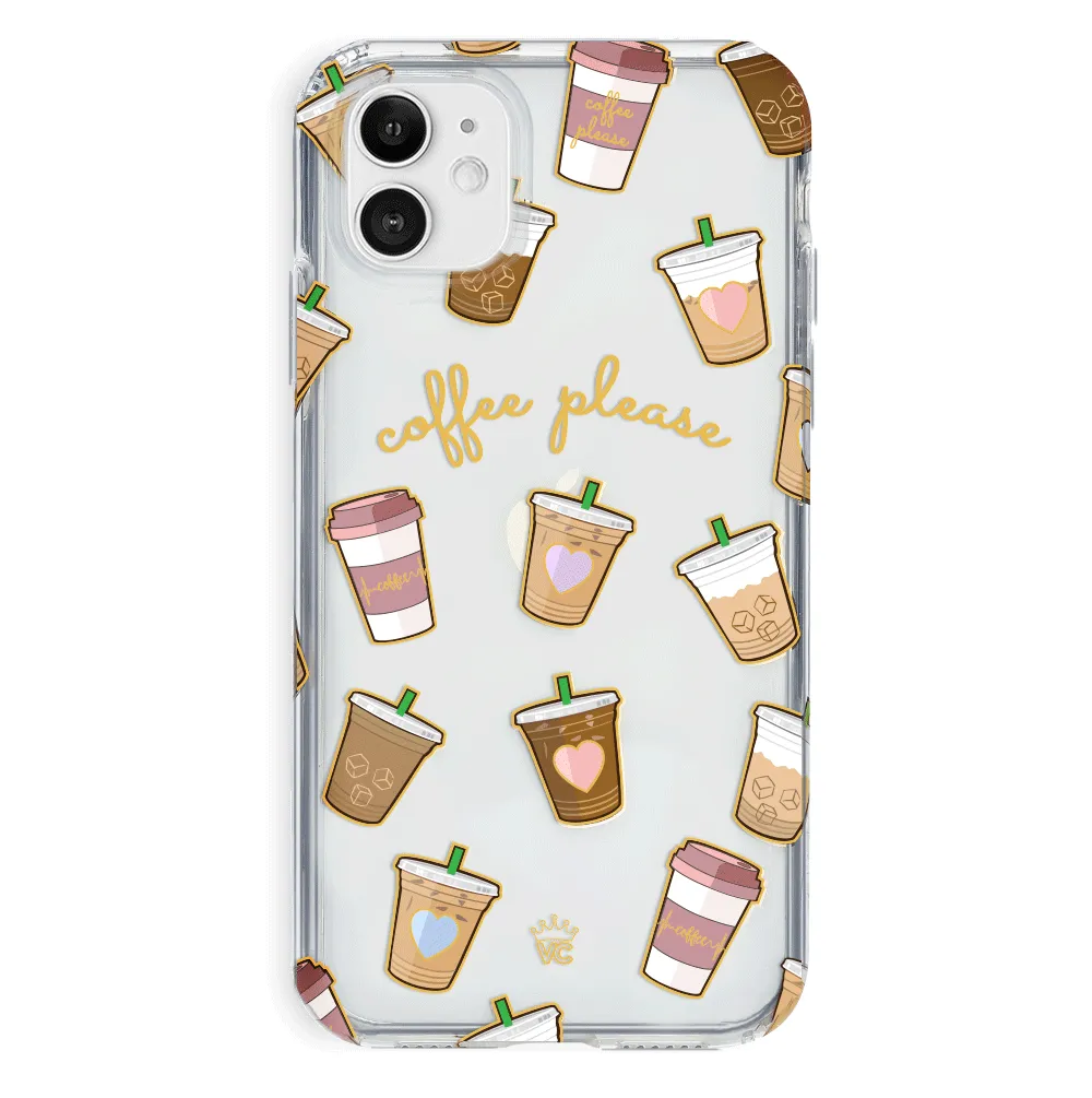 Coffee First iPhone Clear Case