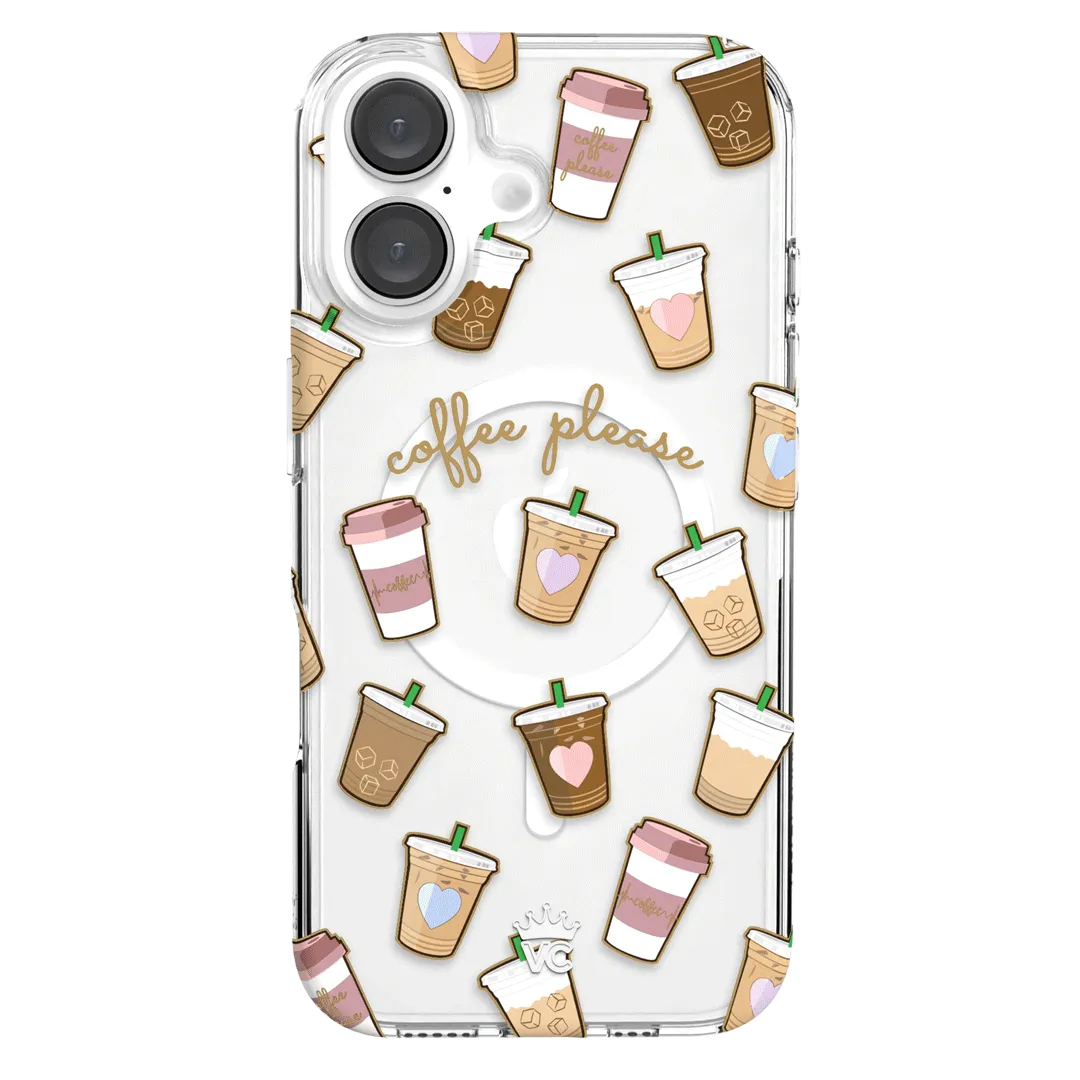 Coffee First iPhone Clear Case