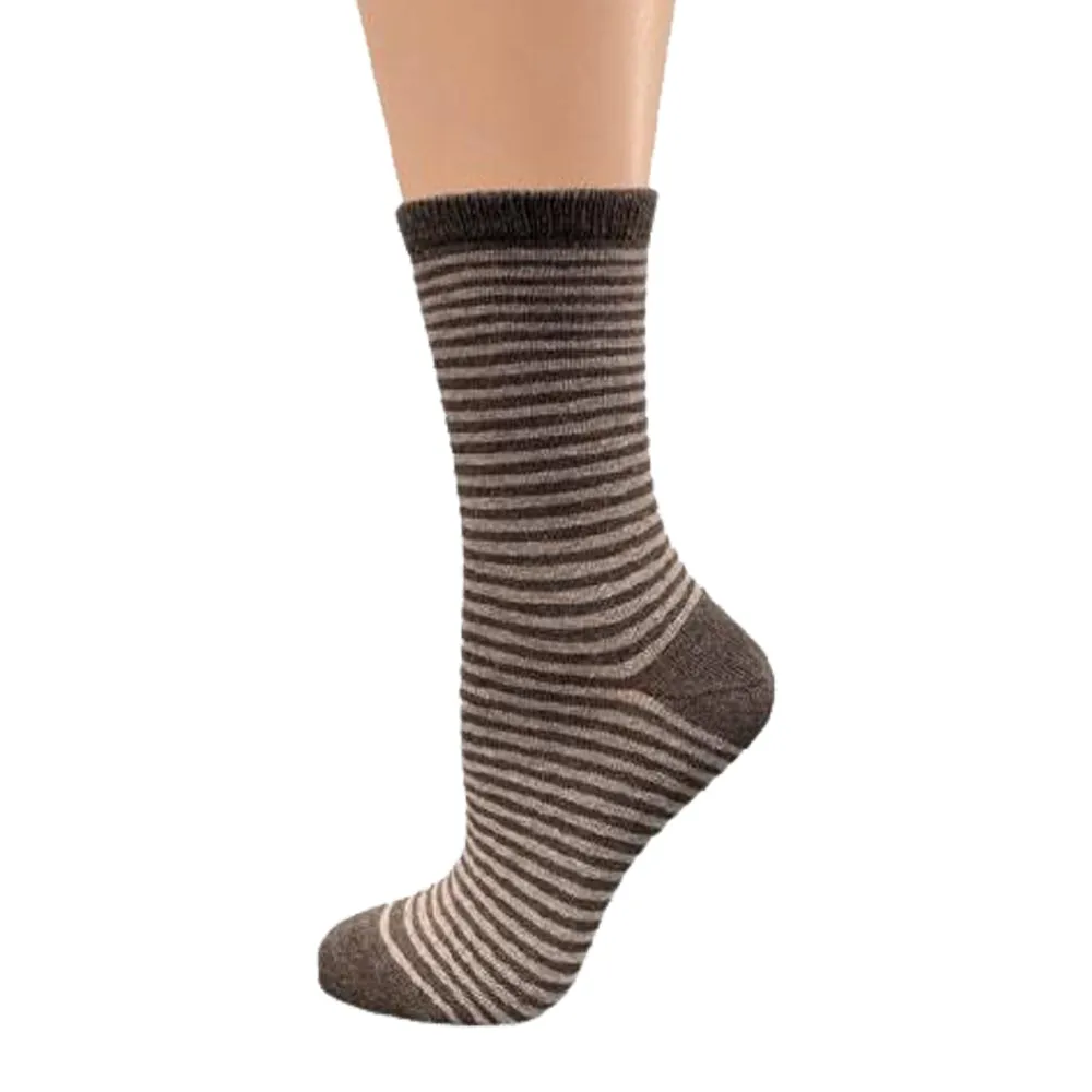 Cotton Crew Stripped and Pin Dot Dress Socks