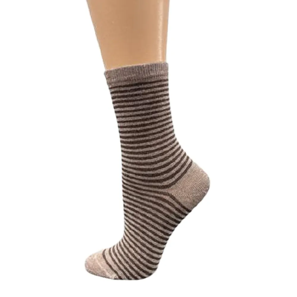 Cotton Crew Stripped and Pin Dot Dress Socks