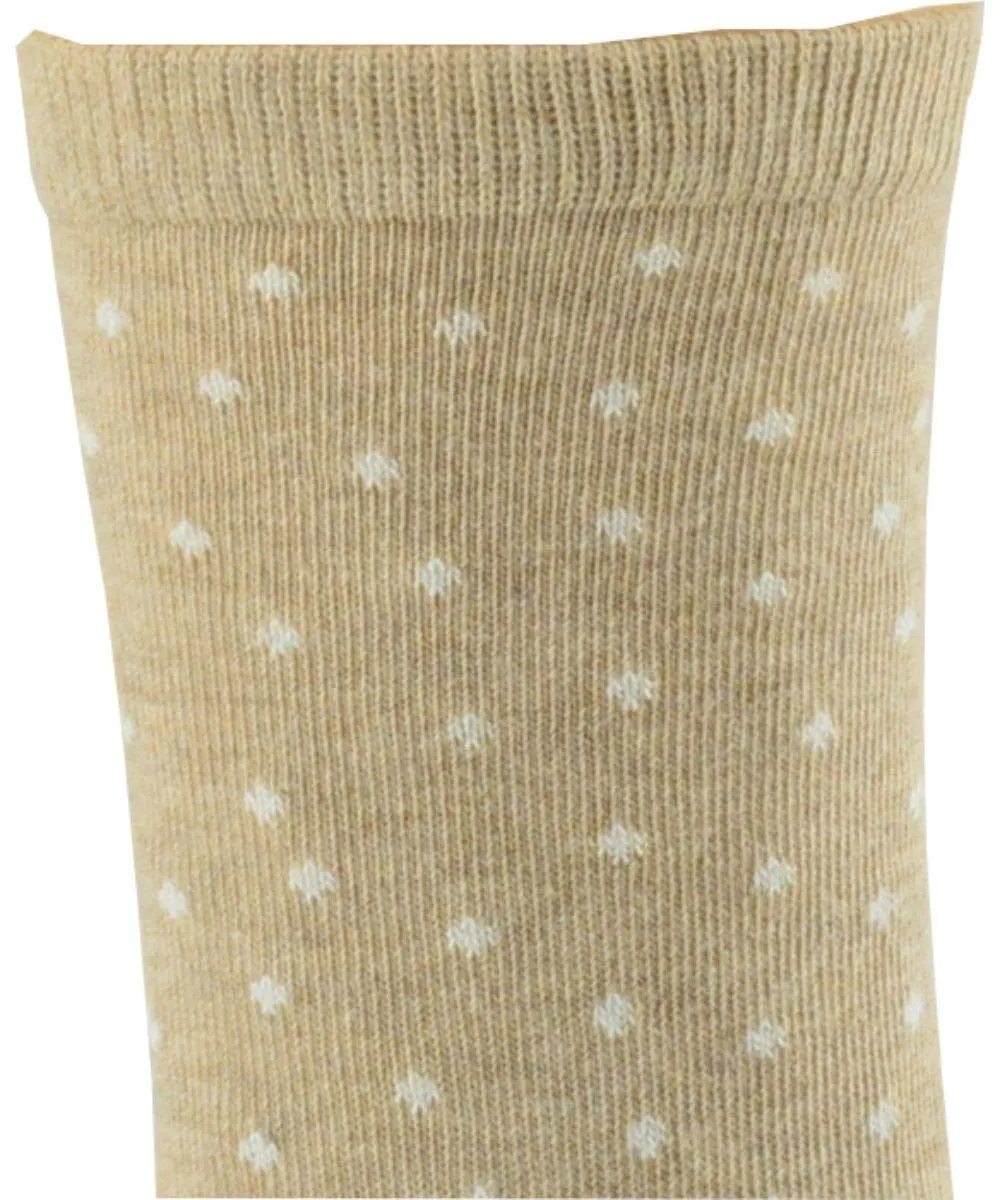 Cotton Crew Stripped and Pin Dot Dress Socks