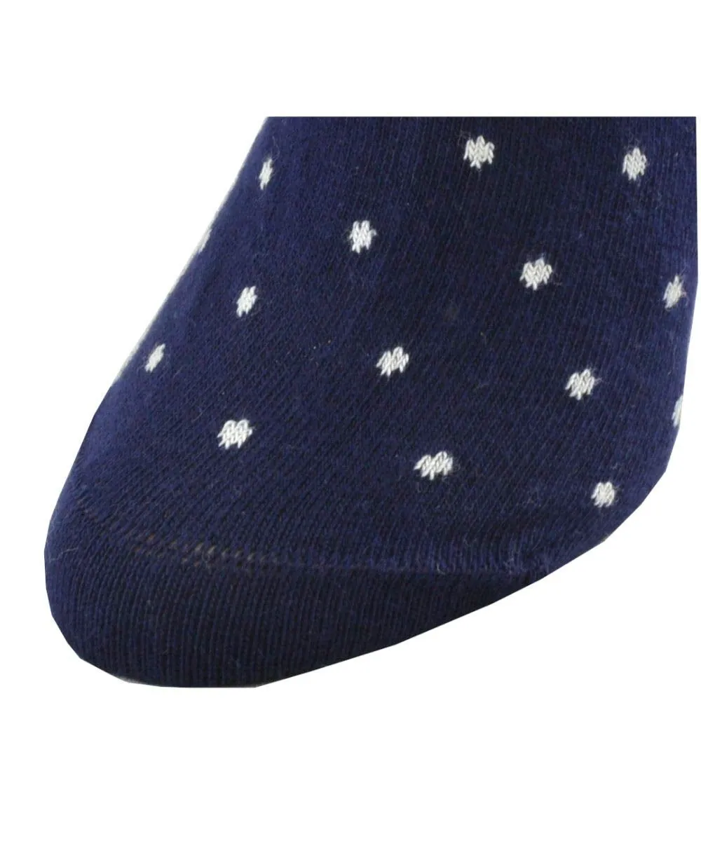 Cotton Crew Stripped and Pin Dot Dress Socks