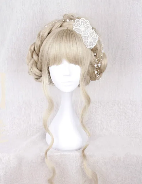 CUTE DOLL BLONDE LONG CURLY WIG BY70160