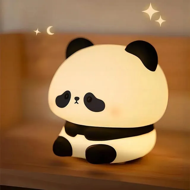 Cute Panda Touch Silicon Lamp - USB Chargeable