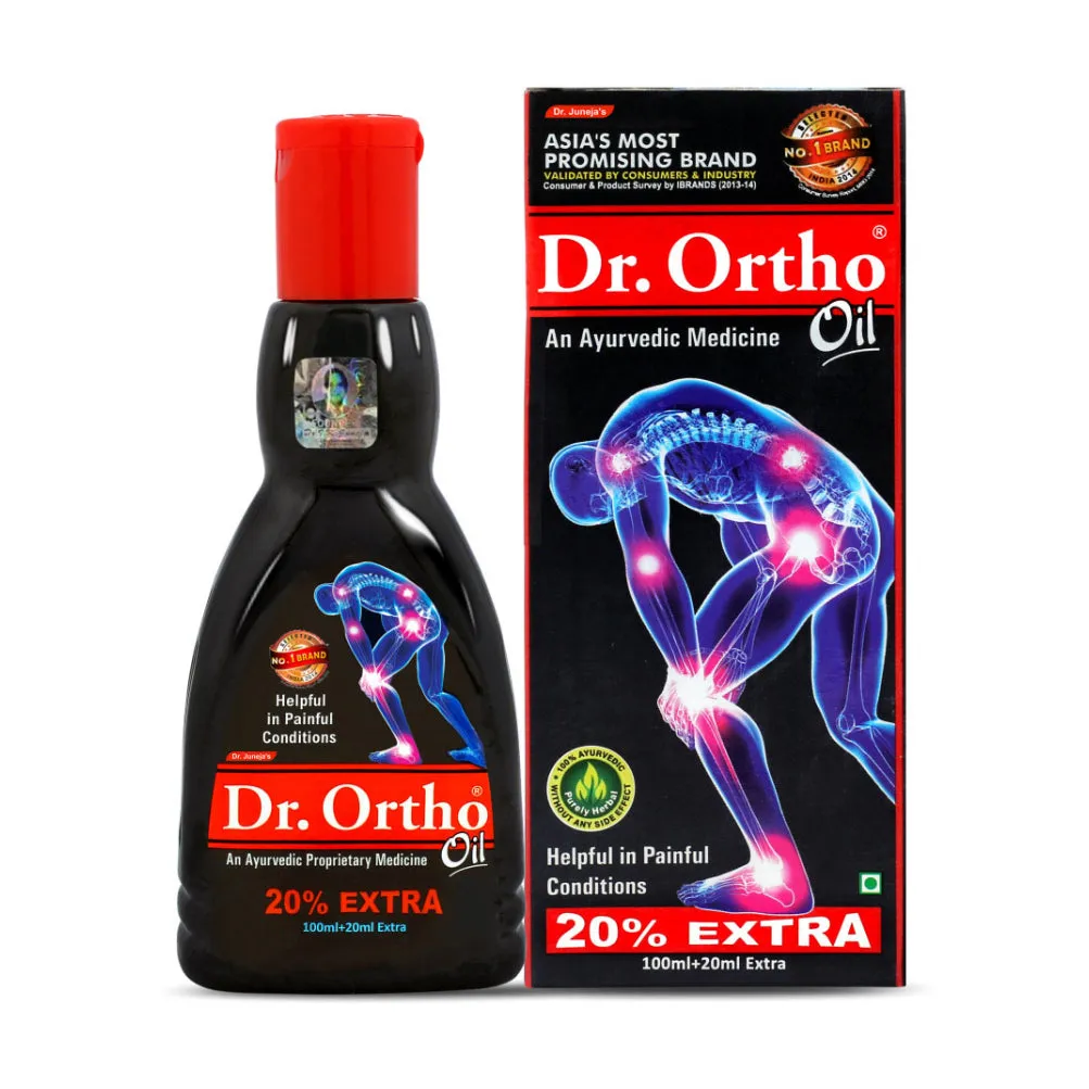 Dr. Ortho Combo Pack [Ayurvedic Oil 120ml   Capsules 30cap   Spray 75ml   Ointment 30g]