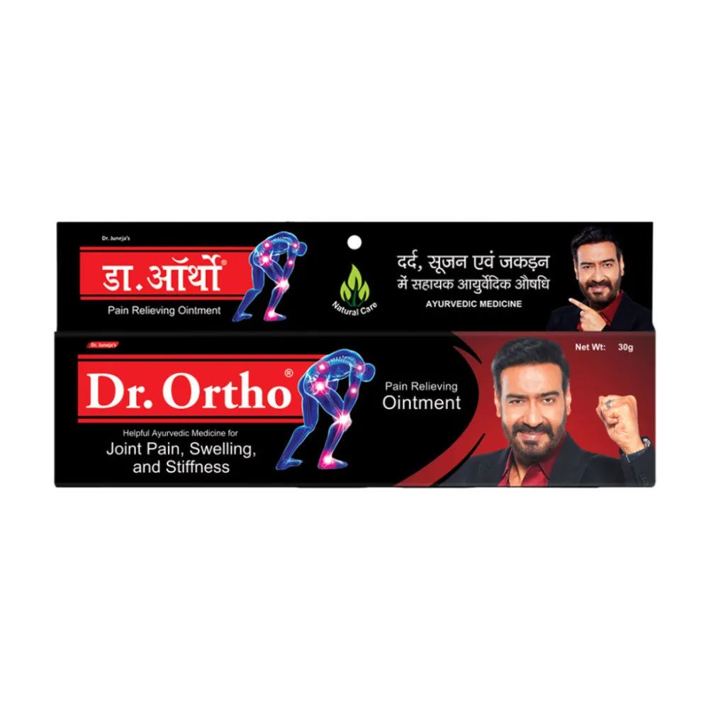 Dr. Ortho Combo Pack [Ayurvedic Oil 120ml   Capsules 30cap   Spray 75ml   Ointment 30g]