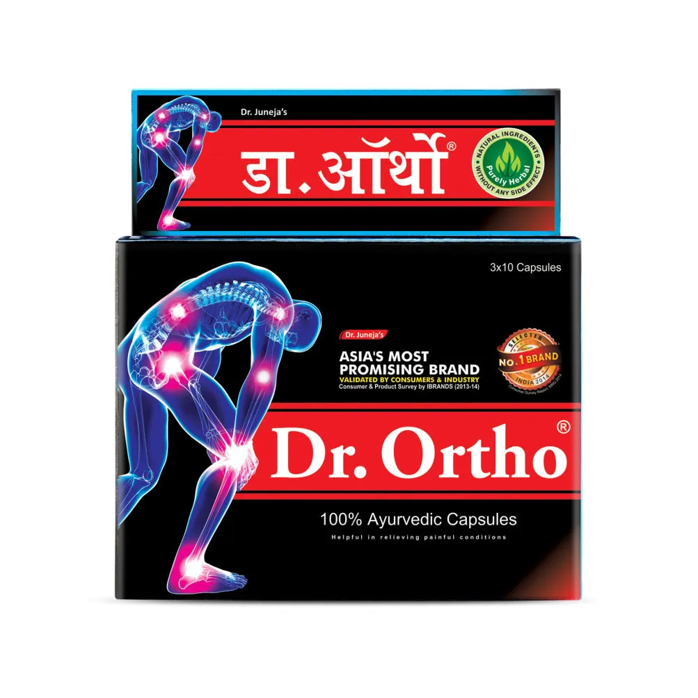 Dr. Ortho Combo Pack [Ayurvedic Oil 120ml   Capsules 30cap   Spray 75ml   Ointment 30g]