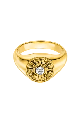 Dream Signature Ring 14K Gold Plated