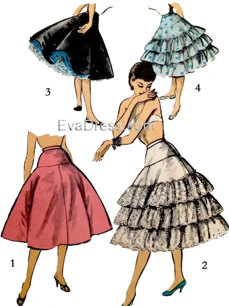 E-PATTERN 1956 Petticoats E7932