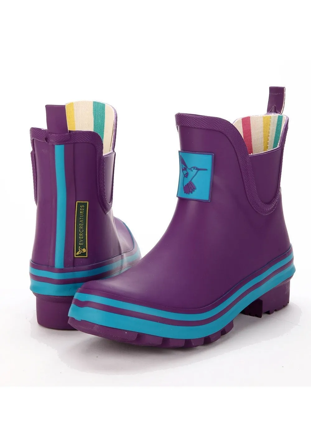 Evercreatures Eggplant Meadow Ankle Wellies