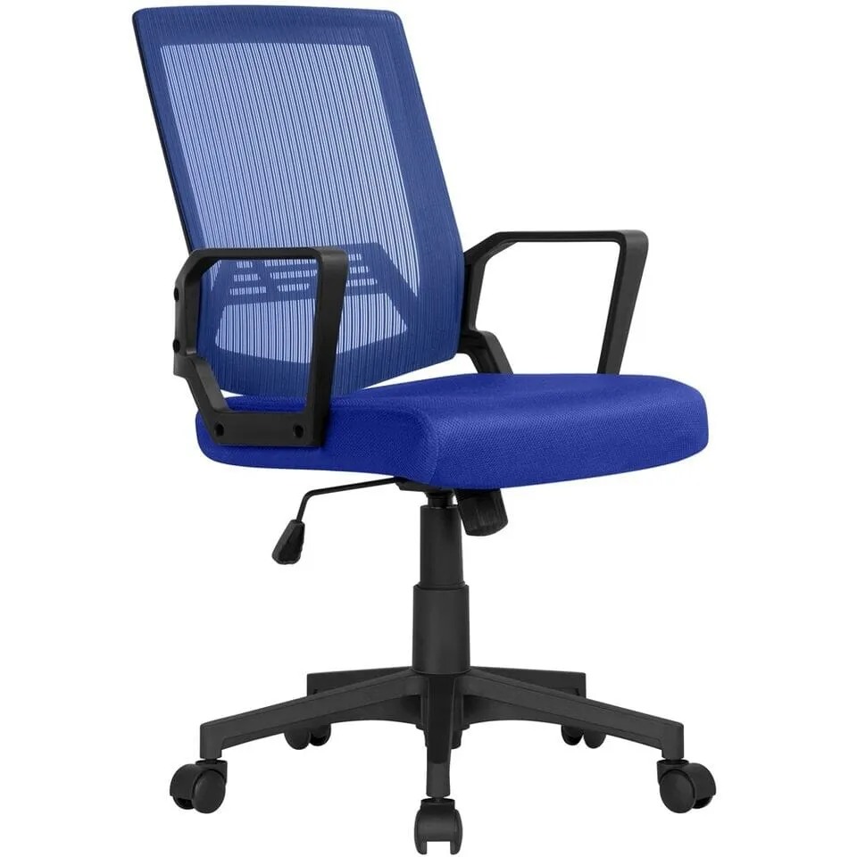 FlexVybe™ Ergonomic Mesh Office Chair: Mid-Back Task Computer Chair with Wheels