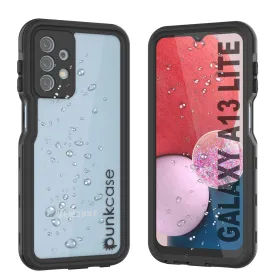 Galaxy A13 Lite Waterproof Case PunkCase StudStar Black Thin 6.6ft Underwater IP68 Shock/Snow Proof