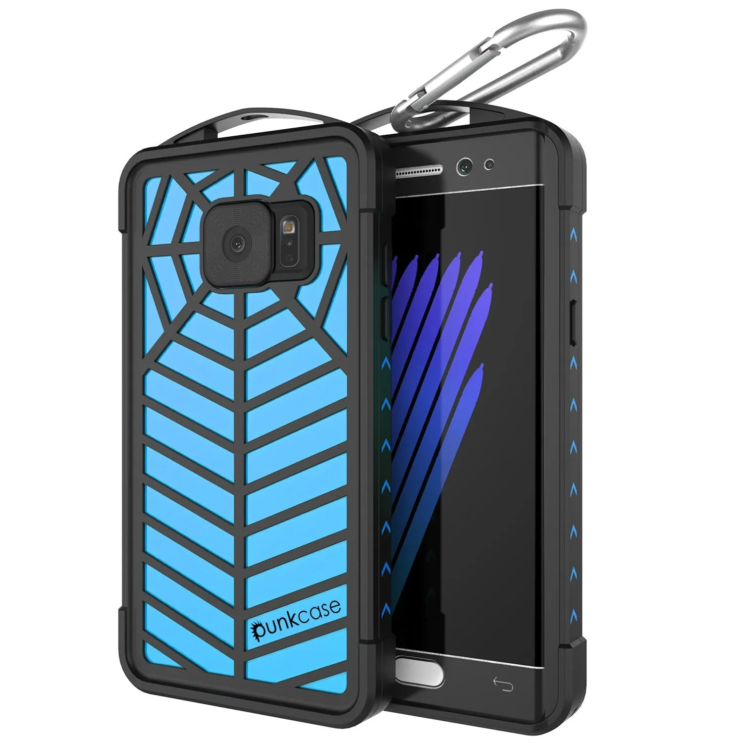 Galaxy Note FE Waterproof Case, Punkcase WEBSTER Series, Light Blue | Heavy Duty Armor Cover